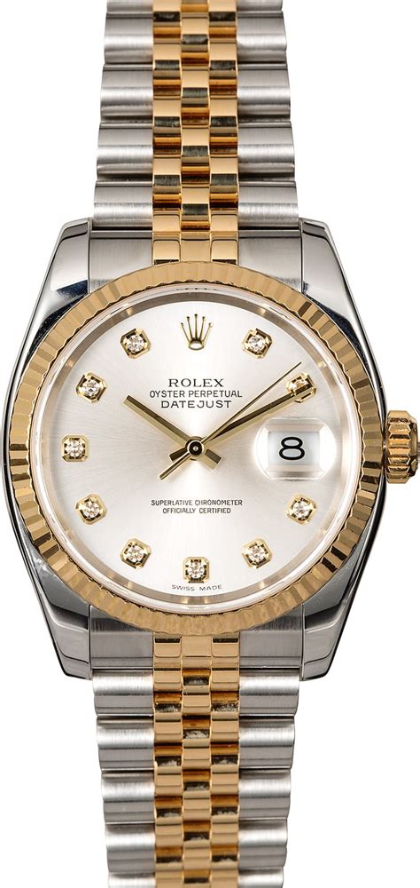 2 tone diamond rolex|Rolex 2 tone date just.